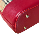 Burberry Brown/Beige House Haymarked Shoulder Bag