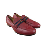 Gucci HA HA HA Red Leather Loafers