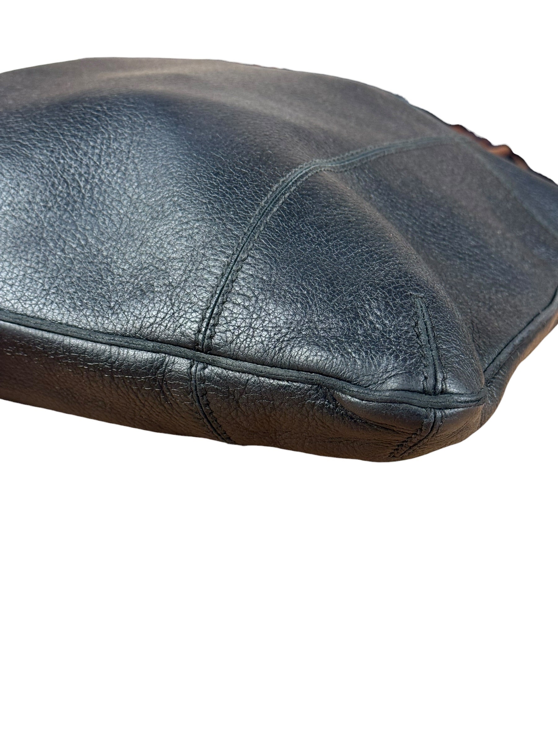 Bottega Veneta Black Cervo Hobo Bag