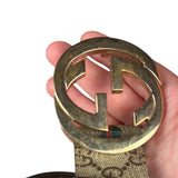 Gucci Heart GG Supreme Belt