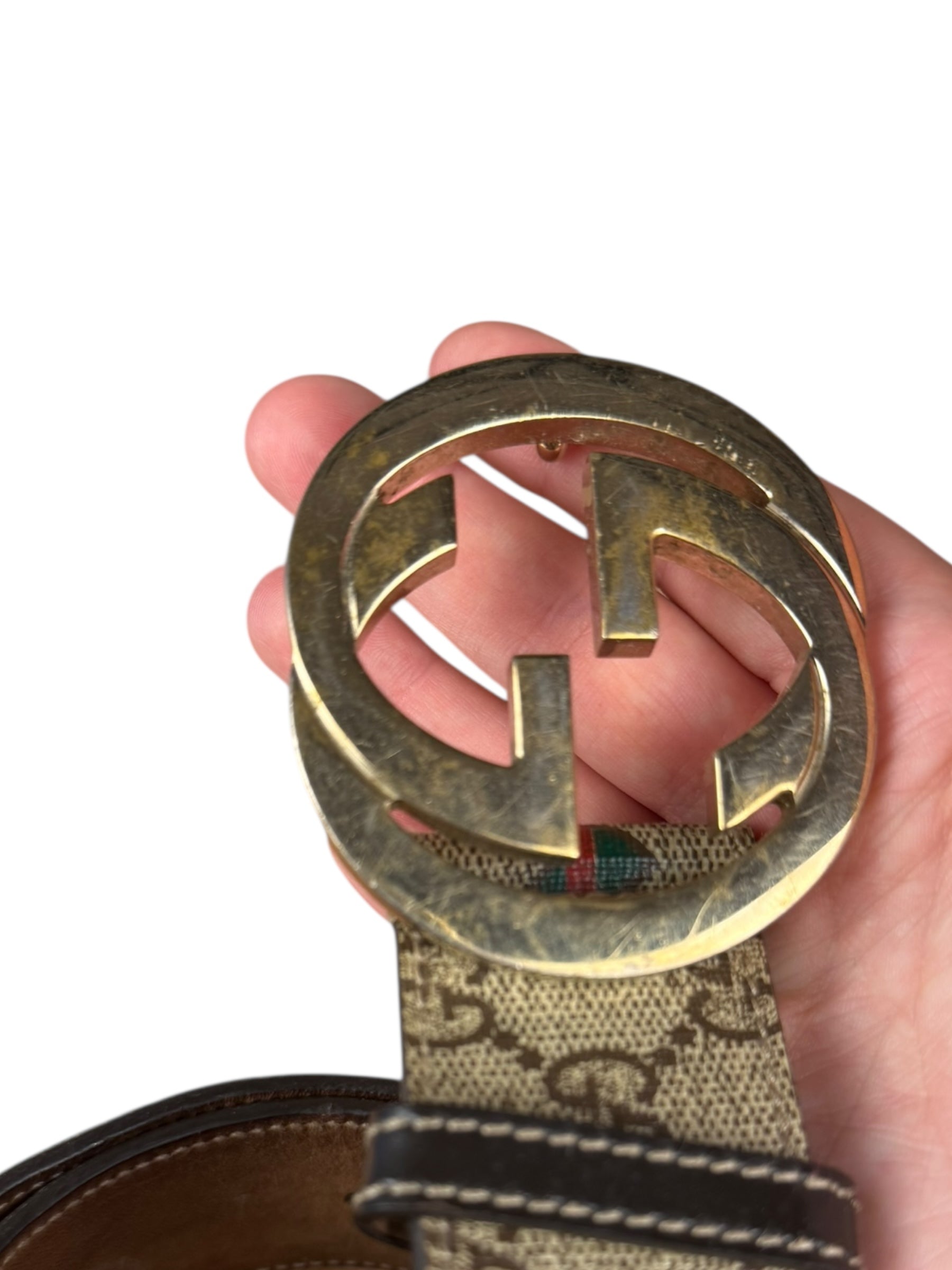 Gucci Heart GG Supreme Belt