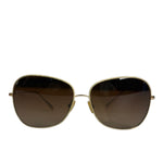 Oliver Peoples Gold-Tone Aviator Sunglasses