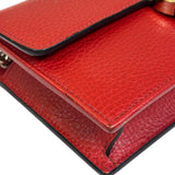 Gucci Red Leather GG Logo Wallet On Chain