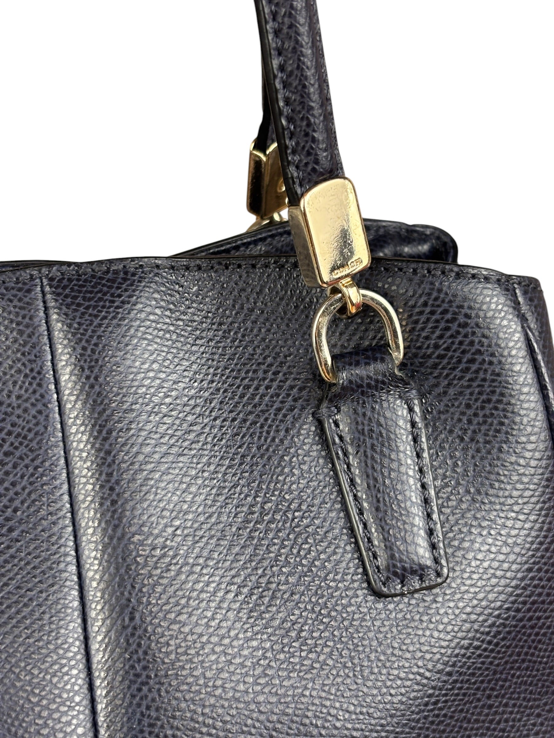 Coach Vintage Navy Leather 2Way Bag