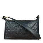 Chanel CC Chocolate Leather Shoulder Bag 2000