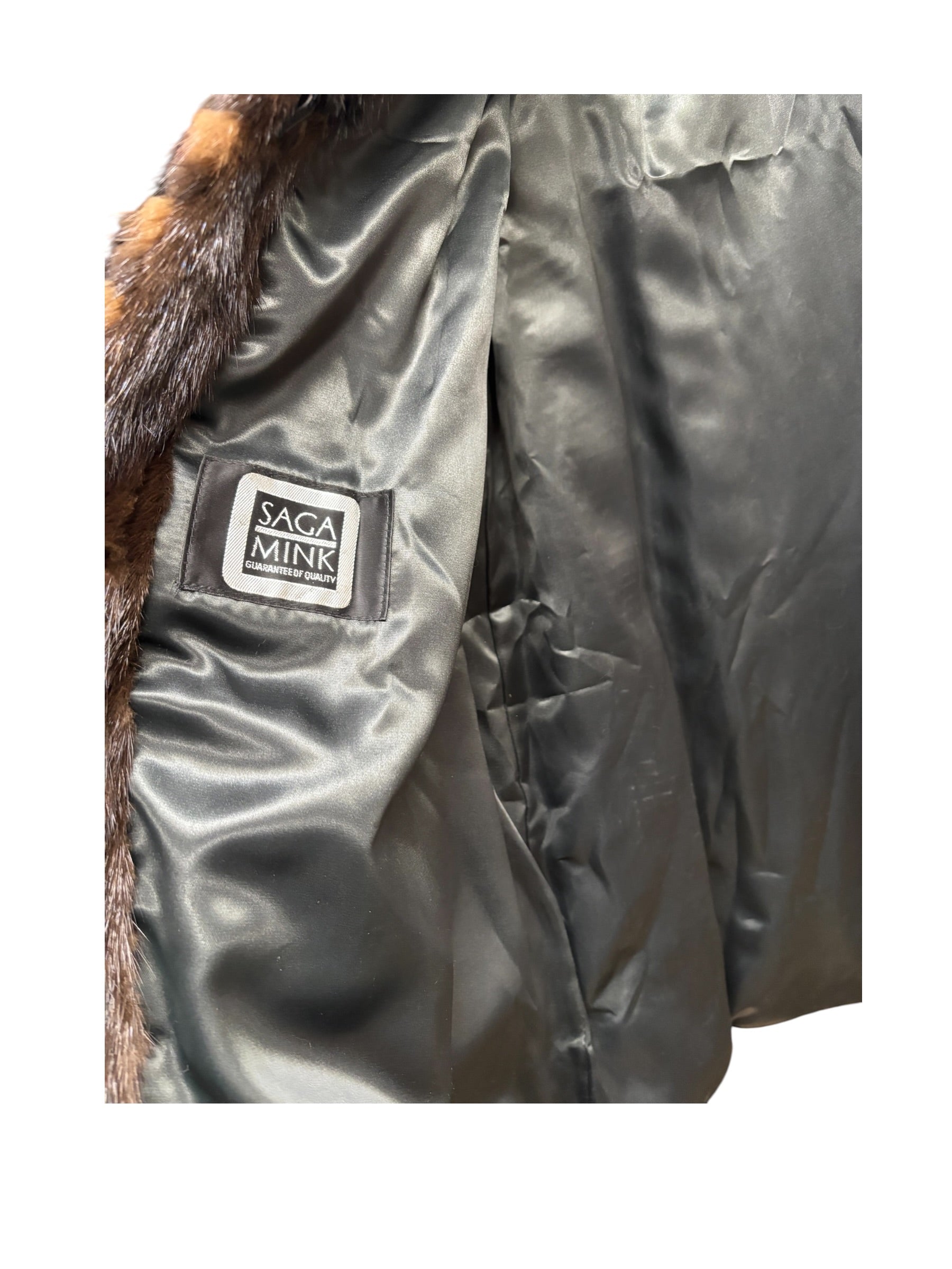 Saga Brown Mink Fur Coat