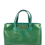 Louis Vuitton Vintage Teal Monogram Vernis Wilshire PM Tote