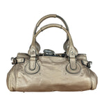 Chloe Vintage Metalic Gold Paddington Handbag