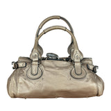 Chloe Vintage Metalic Gold Paddington Handbag