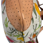 Gucci Vintage Leather/Canvas Blooms Crossbody