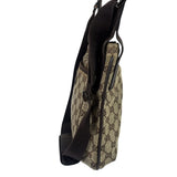 Gucci Brown Leather Trim GG Supreme Messenger Bag