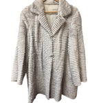 Vintage Grey Mink Fur Long Coat