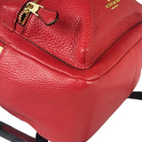 Coach Red Pebbled Mini Charlie Backpack