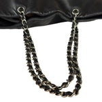 Chanel Black Leather CC Mirrored Mosaic Chain Tote 2008