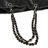 Chanel Black Leather CC Mirrored Mosaic Chain Tote 2008