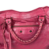Balenciaga Pink Leather Classic City Two-Way Bag