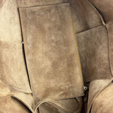 Bottega Veneta Brown Suede Maxi Intrecciato Arco Tote