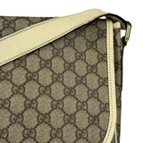 Gucci GG Leather Lined Flap Messenger Bag