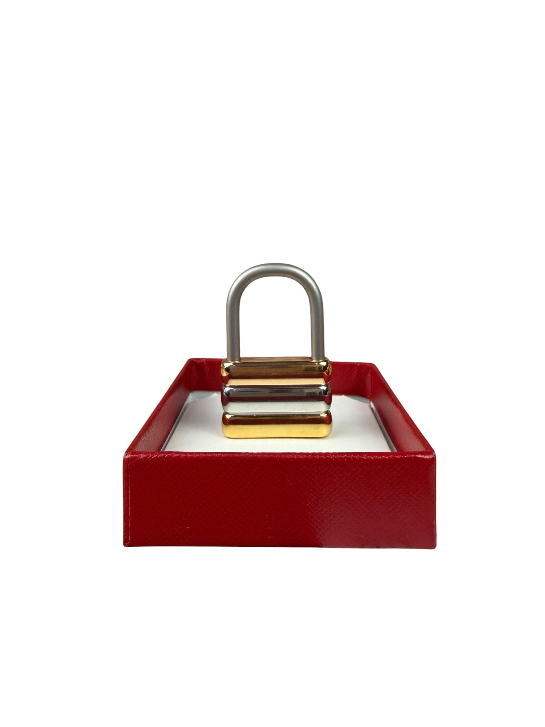 Cartier Vintage Must De Cartier Trinity Padlock Keyring