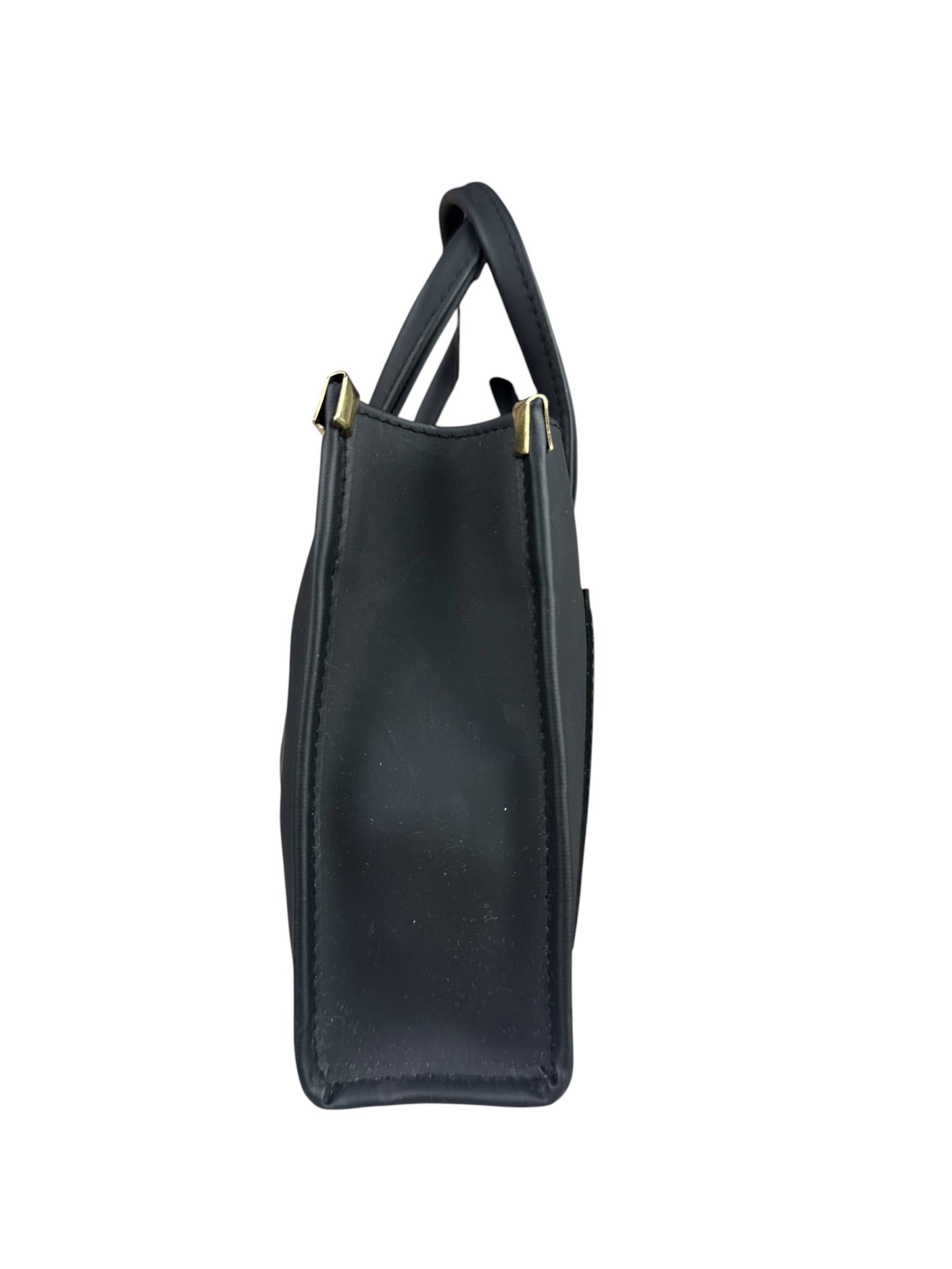 Fendi Black Rubber Mini Shoppers Tote