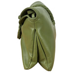 Bottega Veneta Baby Liberta Green Leather Shoulder Bag