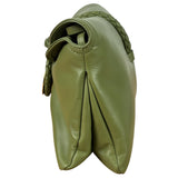 Bottega Veneta Baby Liberta Green Leather Shoulder Bag