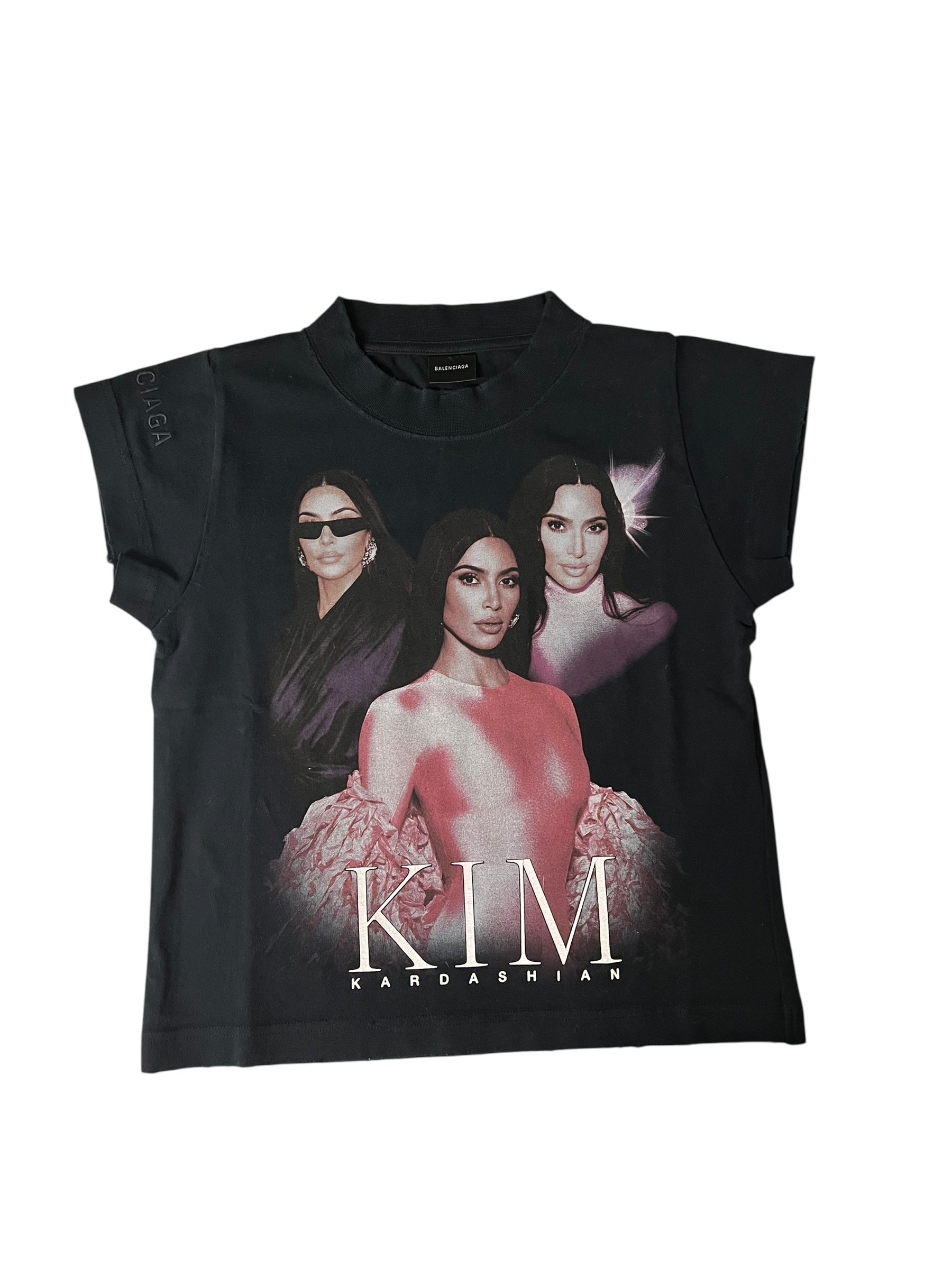 Balenciaga Kim K Distressed Baby Tee