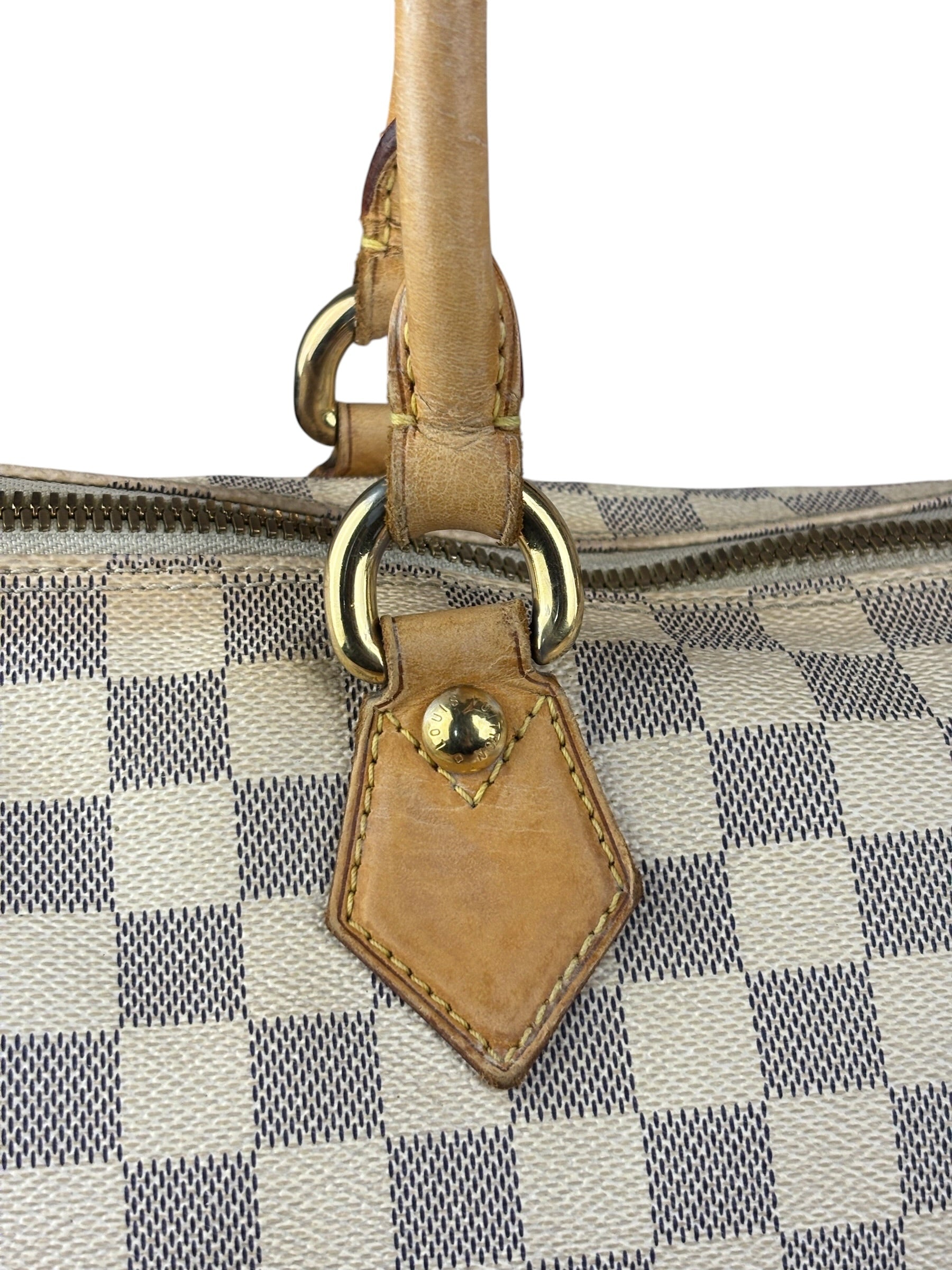 Louis Vuitton Vintage Monogram Damier Azur Saleya Shoulder Tote Bag