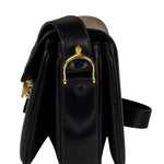 Celine Vintage Black Leather Shoulder Bag