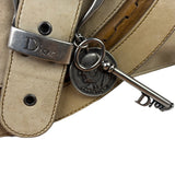 Christian Dior Beige Large Gaucho Double Saddle Shoulder Bag