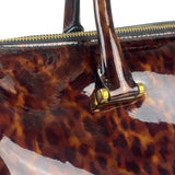 YSL Patent Leather Tortoise Shell Duffle