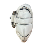 Gucci White Puffer Leather Horsebit Shoulder Bag