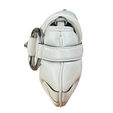 Gucci White Puffer Leather Horsebit Shoulder Bag