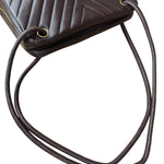 Chanel Burgundy Leather V Stitch Shoulder Bag 1990's