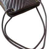Chanel Burgundy Leather V Stitch Shoulder Bag 1990's