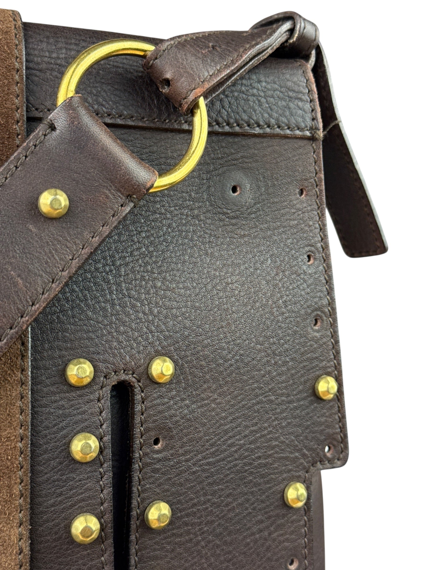 Yves Saint Laurent Tan Brown Messenger Bag