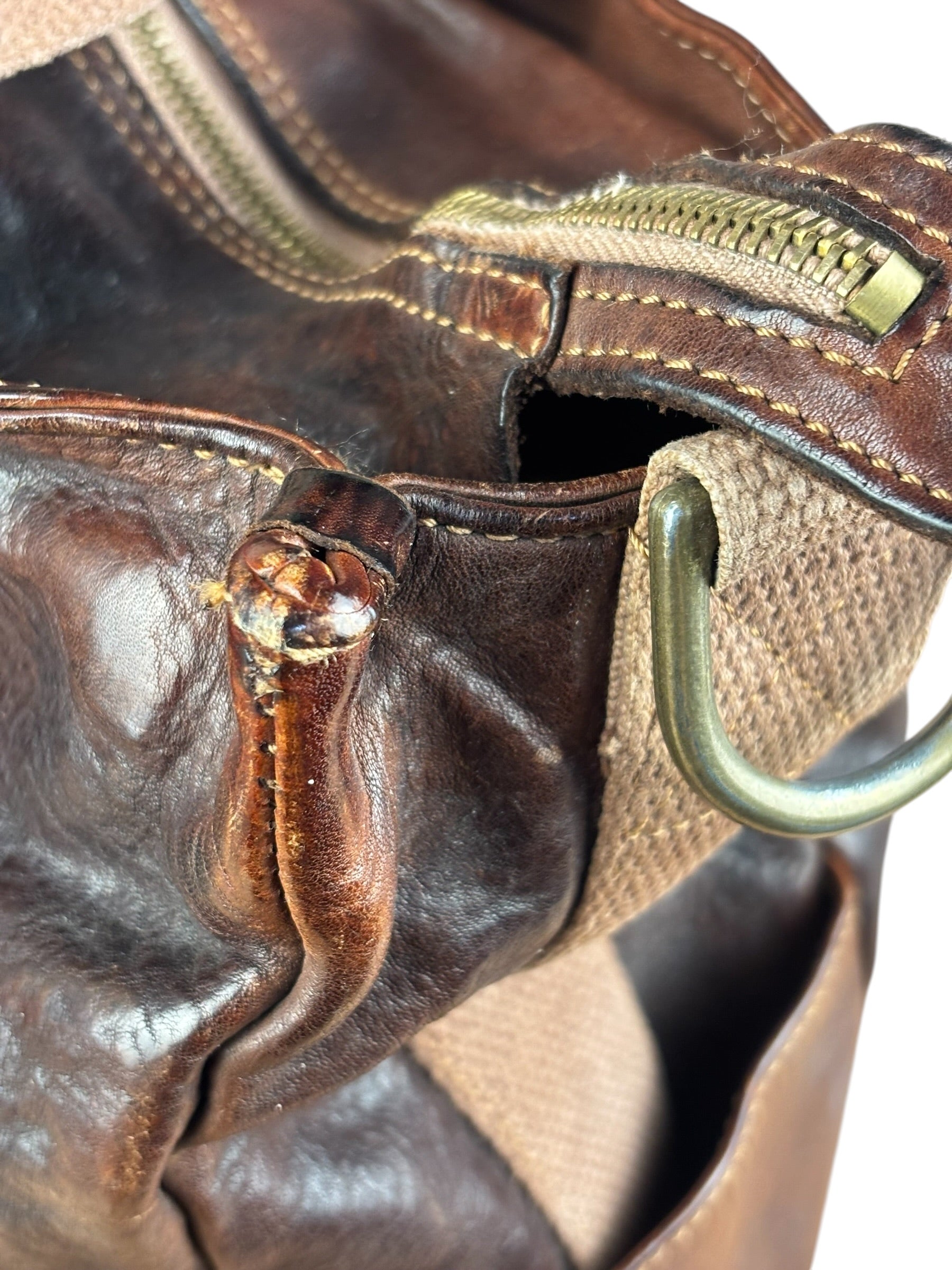 Campomaggi Dark Brown Leather 2 Way Tote