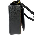 Burberry Black Leather Trim House Hampshire Crossbody