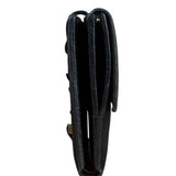 Gucci Vintage Black GG Jackie Buckle Compact Wallet