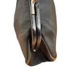 Prada Black Tessuto Nylon Leather Trim Liss-Lock Coin Bag