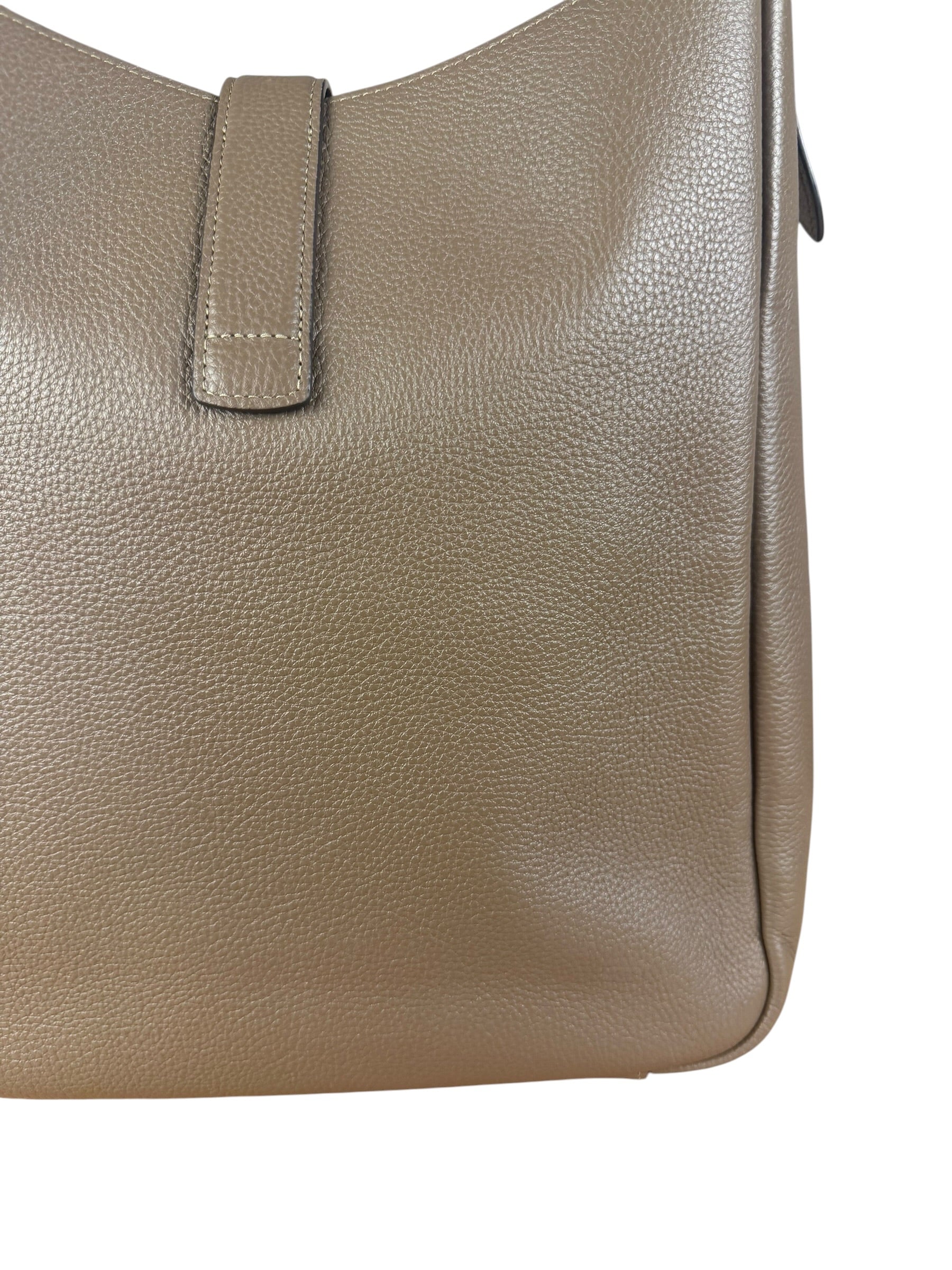 Coach Brown Pebbled Leather Large Hadley Tote