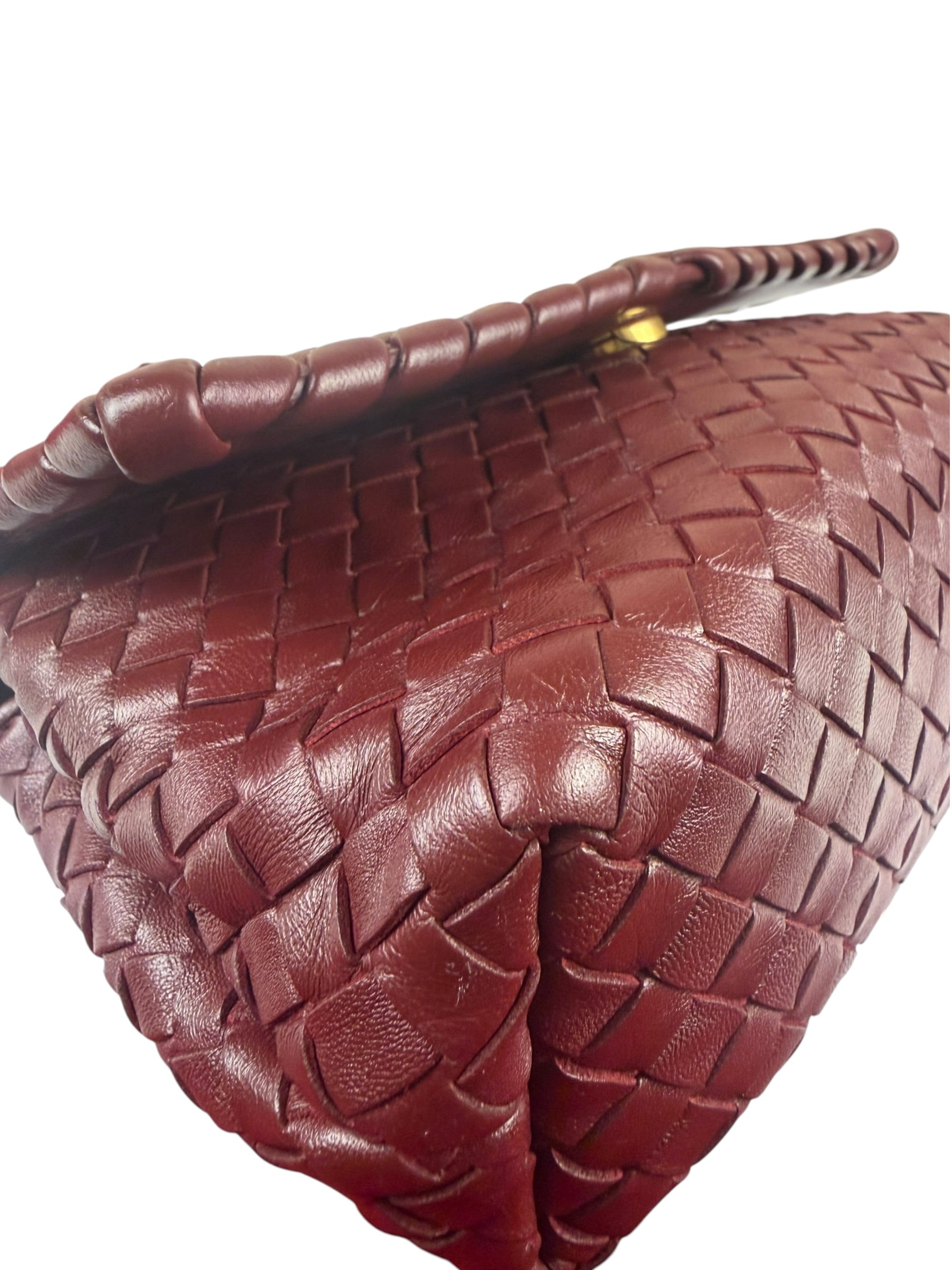 Bottega Veneta Vintage Burgundy Olimpia Shoulder Bag