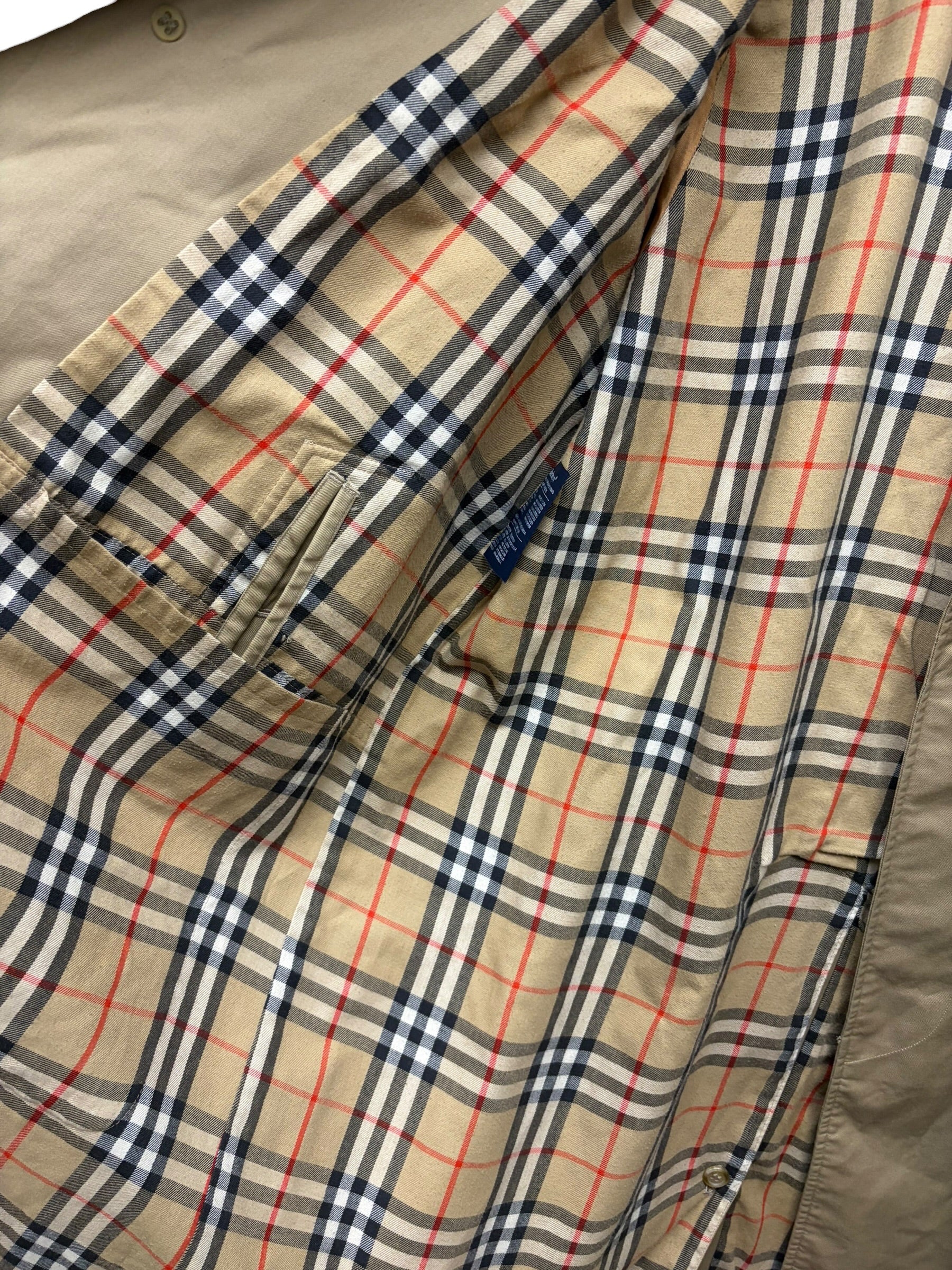 Burberry Vintage House Check Lined Long Coat