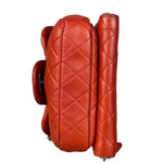 Chanel Red Quilted Mini Flap Wallet on Chain Bag 2011