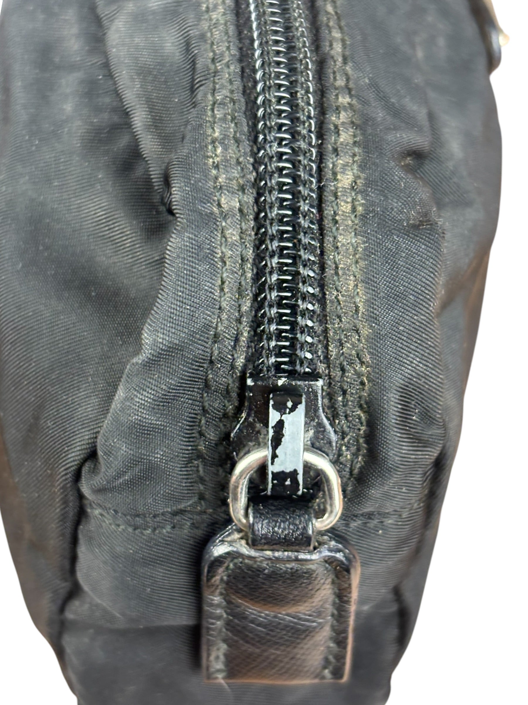 Prada Black Nylon Mini Travel Pouch