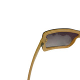 Chanel Beige/Brown Shield Wraparound Reading Sunglasses