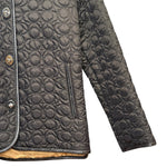 Coach Signature Quilted Coat Black