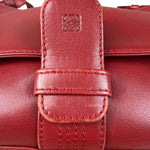 Loewe Vintage Red Leather Shoulder Bag