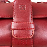 Loewe Vintage Red Leather Shoulder Bag