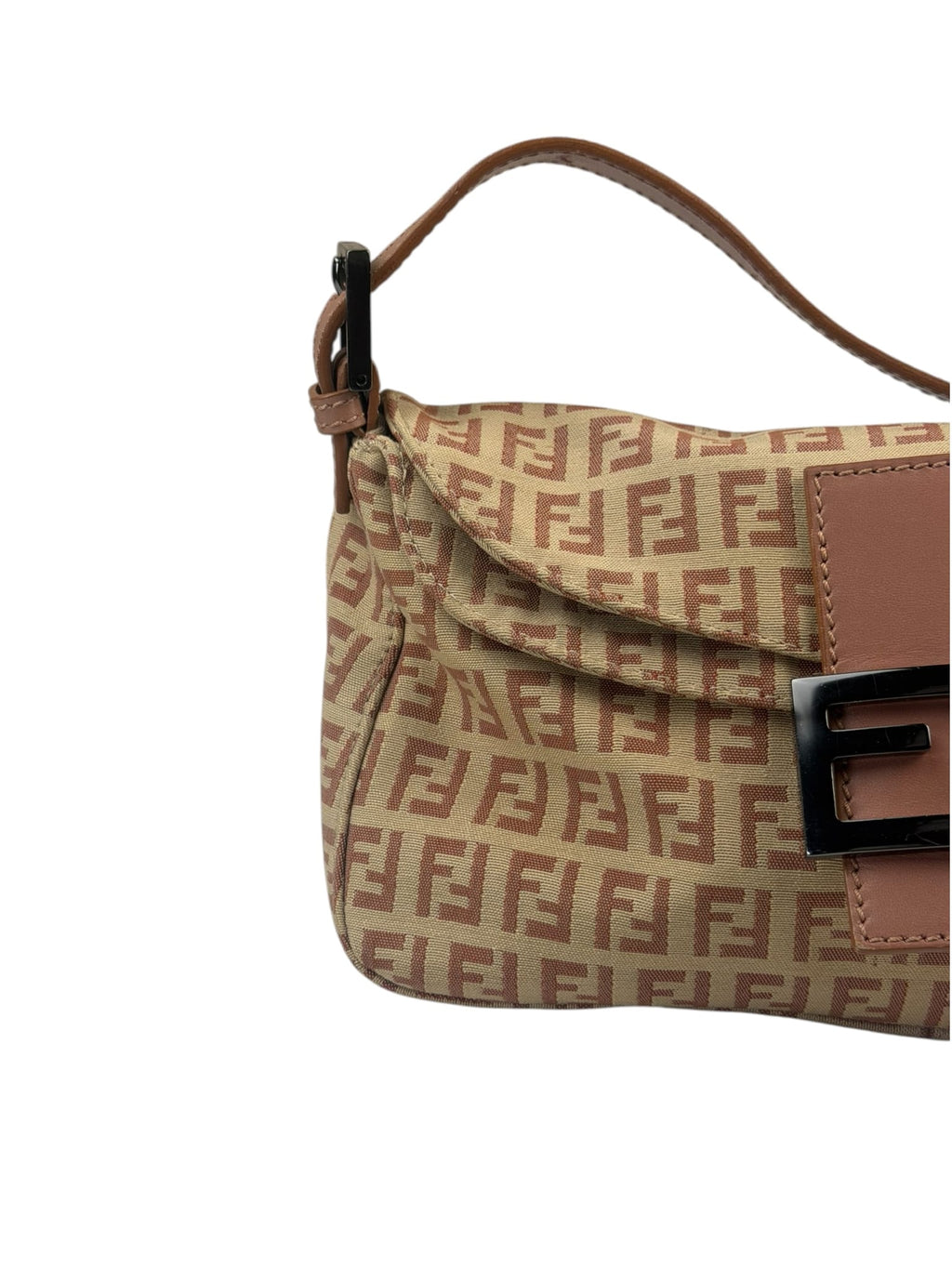 Fendi Mauve Zucchino Small Mama Baguette